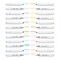 KINGART® PRO Double-Ended Art Alcohol Markers, 24 Pastel Palette Colors with Both Fine & Chisel Tips and Superior Blendability